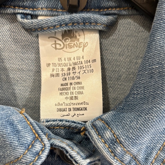 Disney Kids Mickey Mouse Light Blue Denim Jacket - Picture 2 of 8